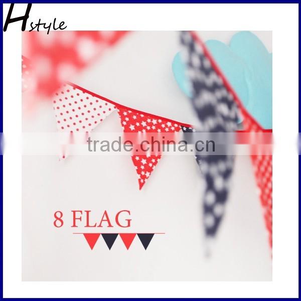 Decorative Wedding Party String Flag , Cheap Fabric Bunting SPD025