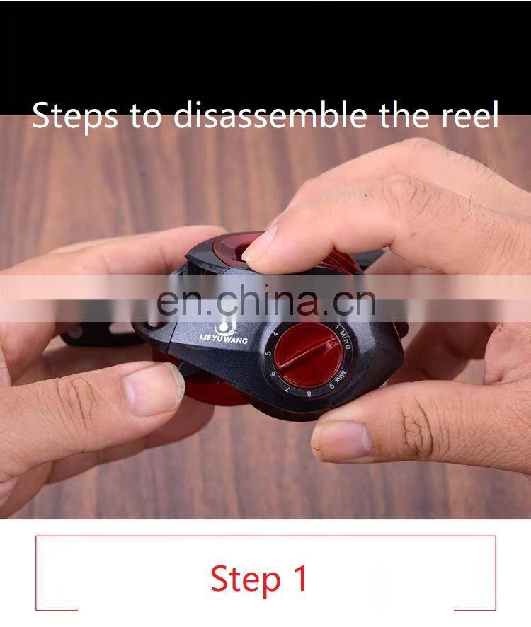 6 Speed centrifugal brake system trolling saltwater bait casting reel