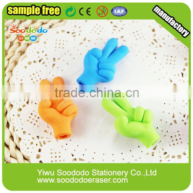 3d magic finger rubber shaped Eraser set
