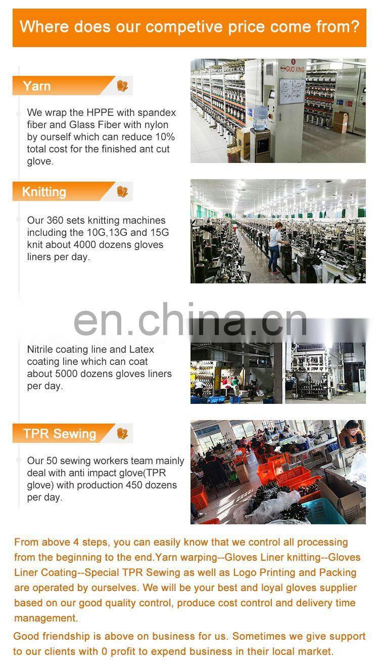 Blue Nitrile Gloves Oil Proof Chemical Resistance Nitrile Coated Safety Cuff Jersey Liner Work Gloves Safety Gloves for work