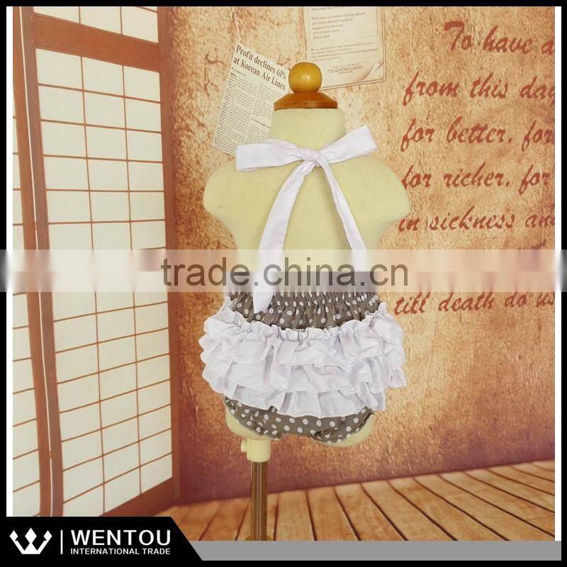 Wholesale Black Polka Dot Baby Bubble Romper