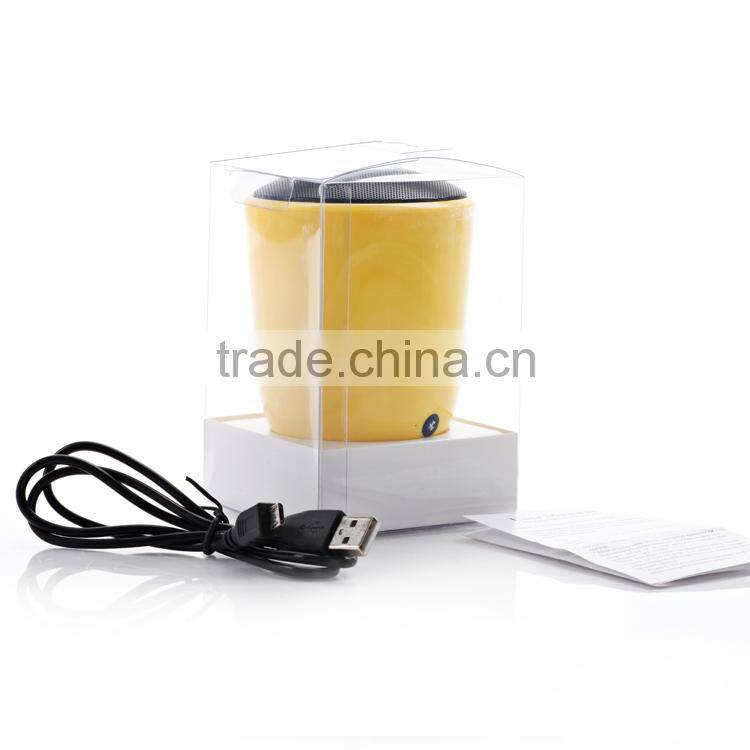 OEM logo printing cup shape wireless bluetooth speaker