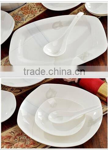 56 pcs hand painted picture oval dinner plates