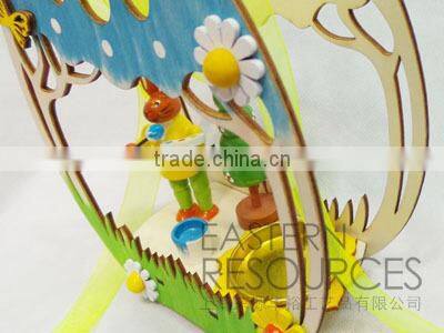 New Design Easter Decoration for Hanging with Rabbit Tealight Holder