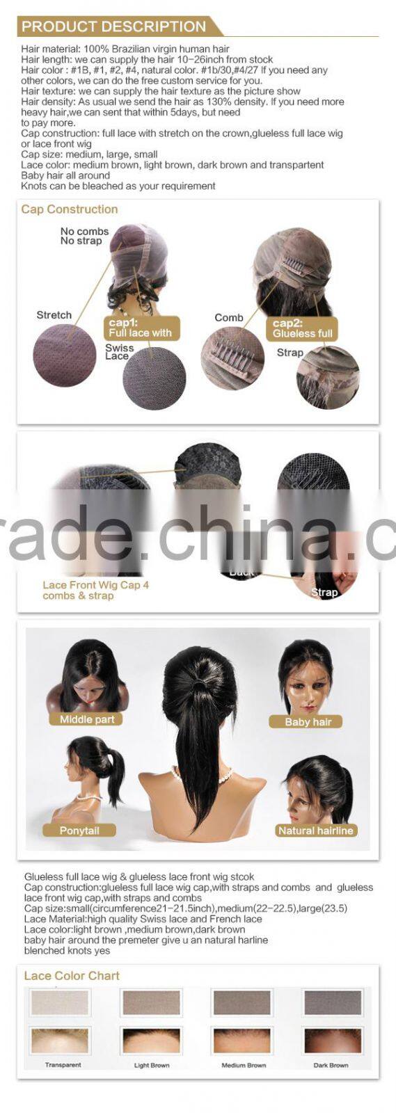 Hot Sale Virgin European Full Lace Wig Dark Roots Human Hair Blonde Wigs Blonde Human Hair Full Lace Wig