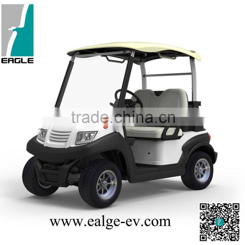 low cost electric car, 2 seat, pure electric, 36V 3KW, with golf bag holder, plastic top, plastic body, Trojan battery EG202AKSZ