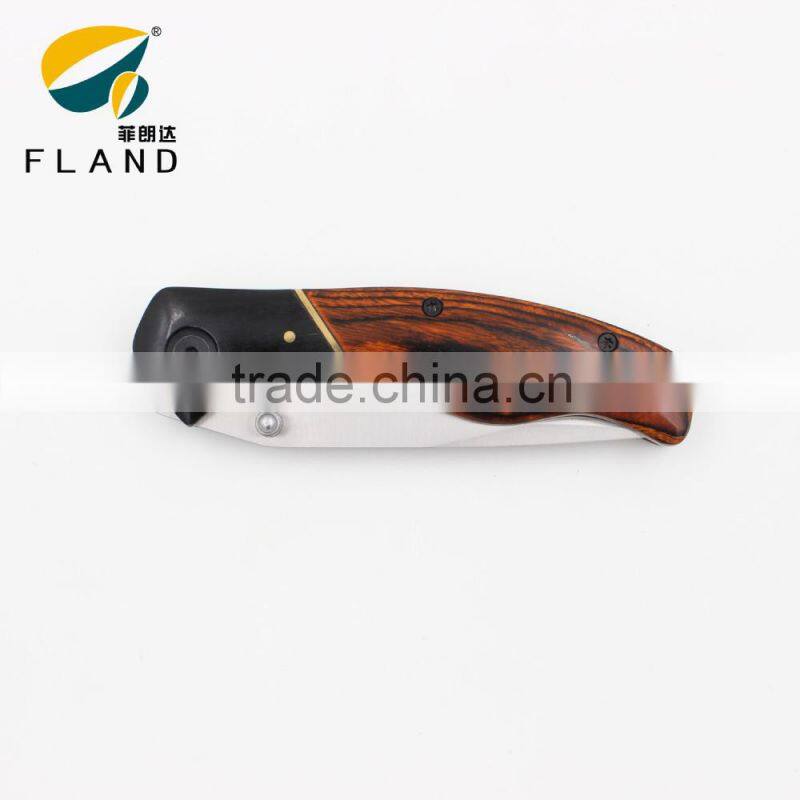 2015 good quality with rose wood handle stainless steel assisted knife