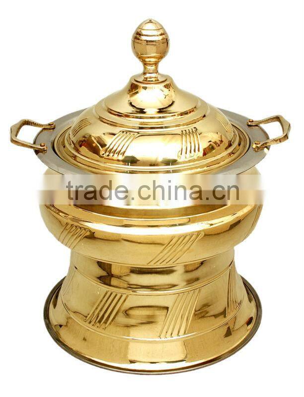 Brass Cheffing Dish, Wedding & Party utensils, food serving dish, hot keeping dish, Catering item, Hotel & Restaurant utensils