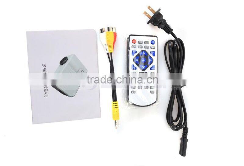 Support 1080P Video 800:1 Contrast Ratio Portable Mini Blue/Red 3D Projector