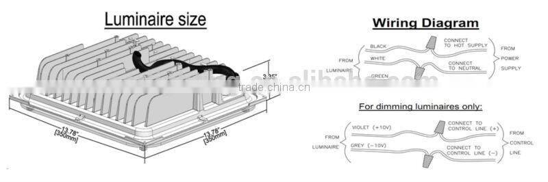 2014 New arrival gas station light hot sale ul 120w led high bay light