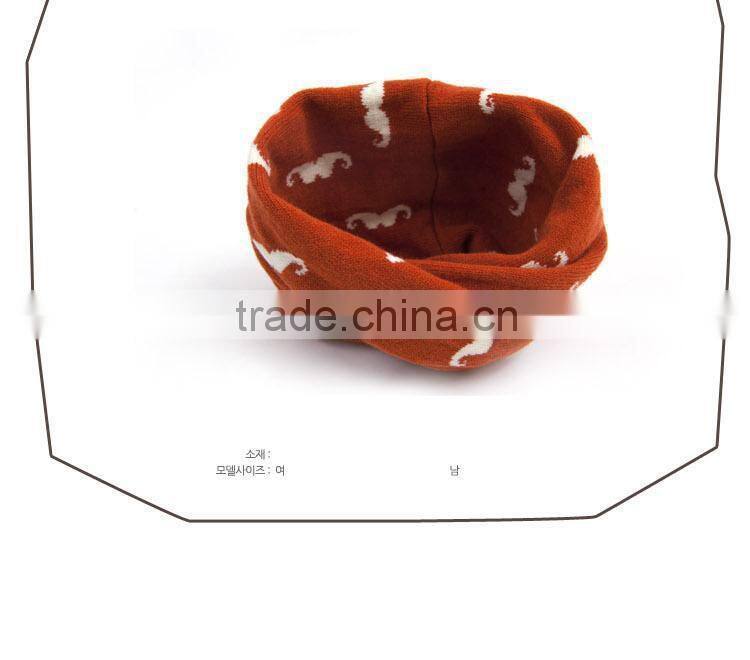 2014 Newest Cute Popular Beard Knit Circle Loop Baby Winter Scarf