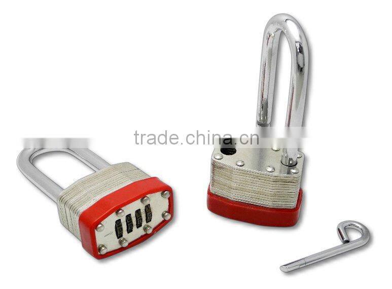 Long Shackle Bumper Letter Combination Padlock