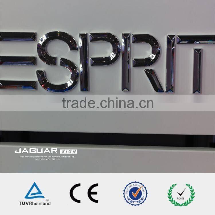 Custom Metal 3D Chrome Letters & Numbers Outdoor Advertising Signs