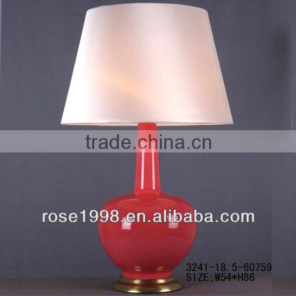 home decorative pottery table lamp made in china