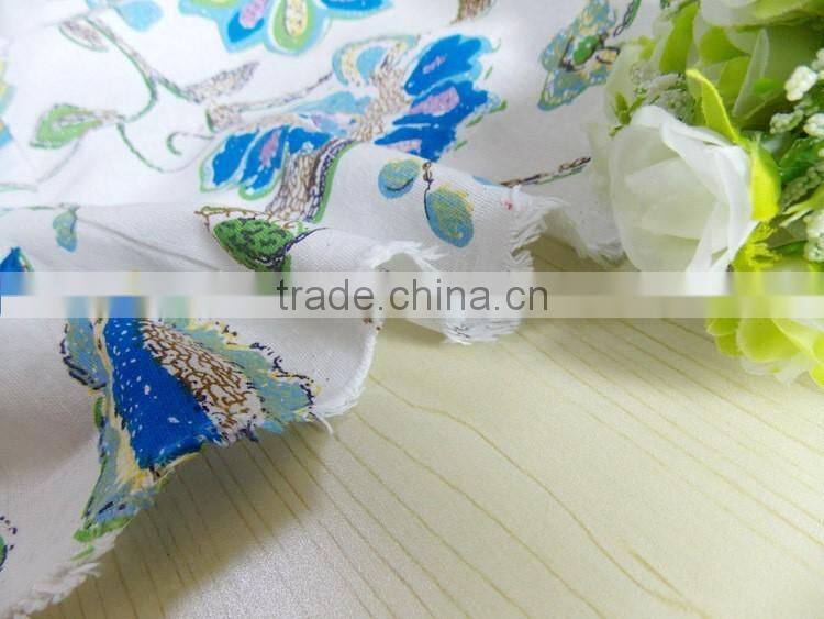 Chinese style blue and white porcelain imitation batik print cotton/linen cloth tablecloths curtain sofa fabric