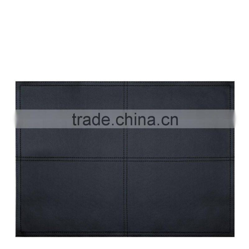 Fancy Design Cross Stitched PU Leather Mat