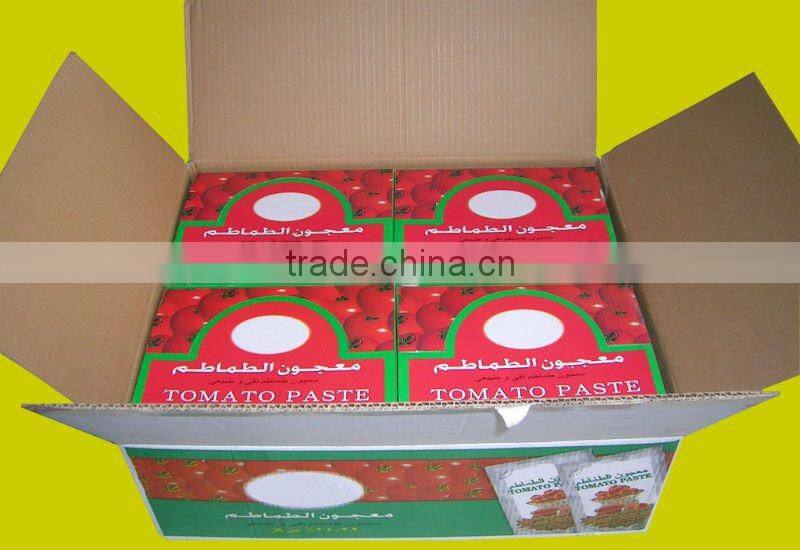 tomato paste in standing pouch