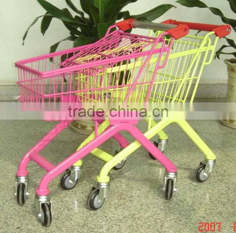 2016 HOT SALE, upscale and high quality Kids Trolley European type PVC caster colors customized
