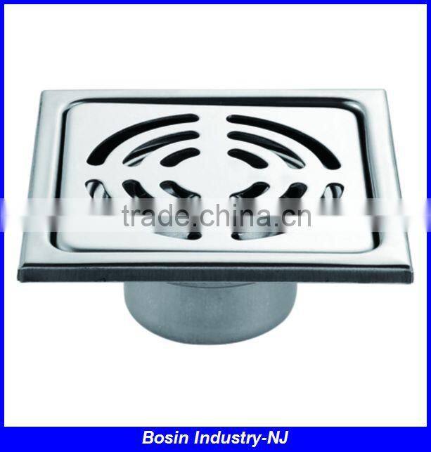 stainless steel with round design cover floor drain strainer basket