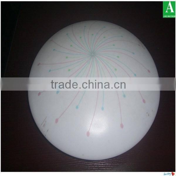 milky color vacuum forming plastic pvc lampshade material manufactures of domes lampshade