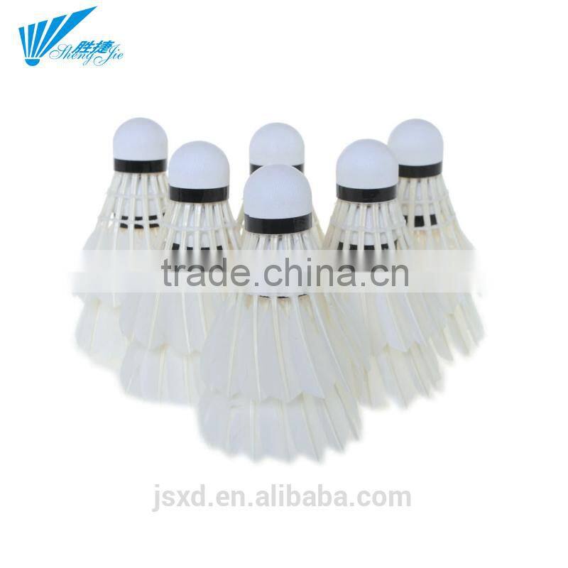Training Head Cheap Aeroplane Shuttlecock Goose Feather Badminton