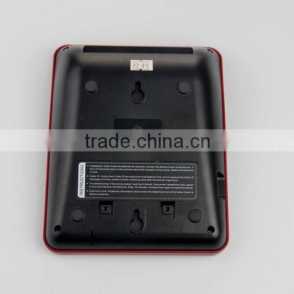 Factory direct hands free remote control 2 line caller id box
