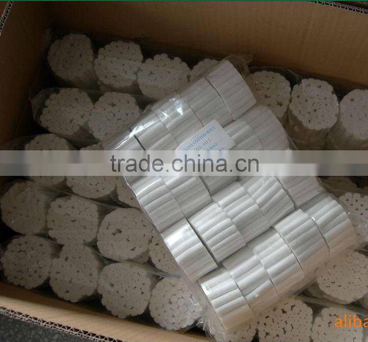 medical absorbent 100% cotton dental roll