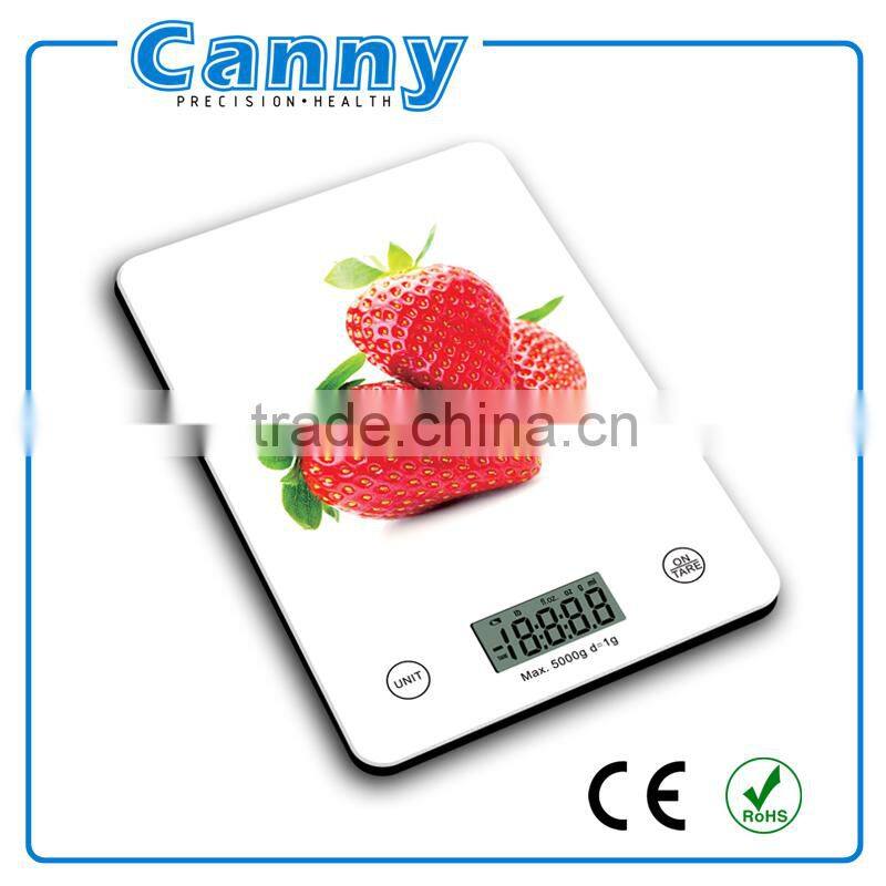Kitchen scale 5kg capacity precise with 1 gram graduation