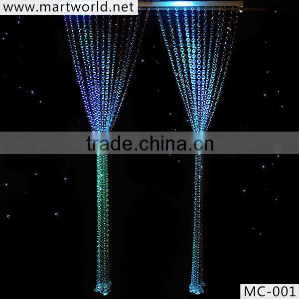 2016 hot sale Crystal beads curtain beaded curtain for room decorative bead curtain for wedding party home decoration (MC-001)