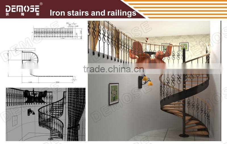 indoor glass railing solid wood straight stairs design