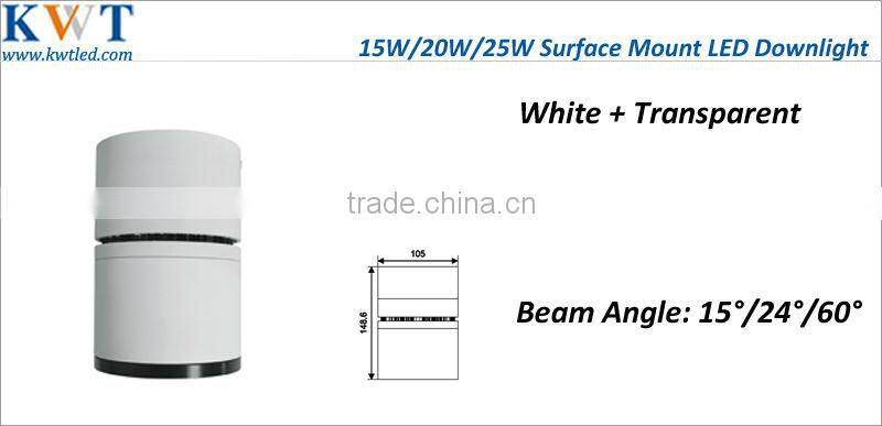 15w 2013 led retro lighting surface mount recessed downlight