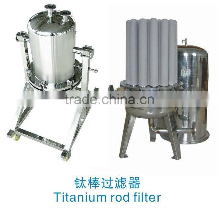 10" Titanium filter for liquid filtration