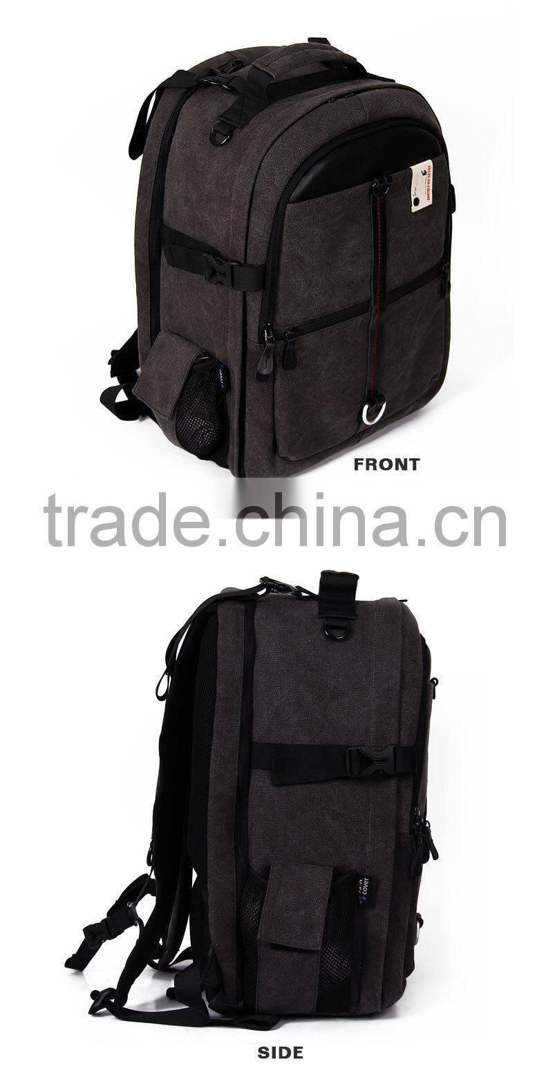 2016 Ergonomic design High quality Professional Camera bag Backpack Canvas Laptop bag