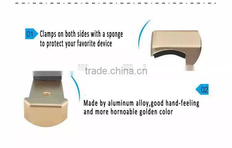 Christmas popular mini projector clip mount with two 1/4"-20 for tripod monopod camera mount