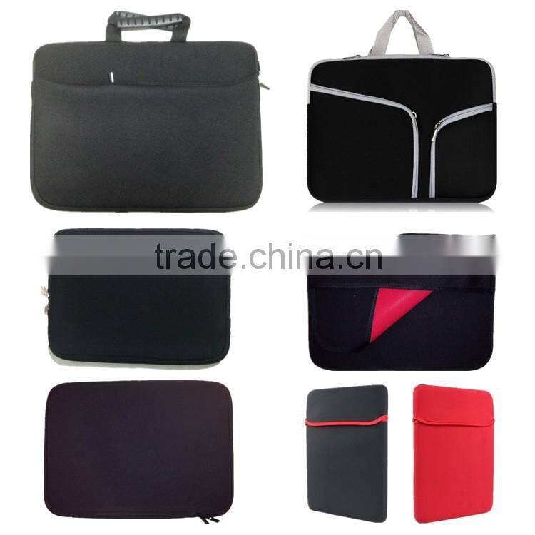 Factory customized high quality 15.6 inch neoprene laptop bag