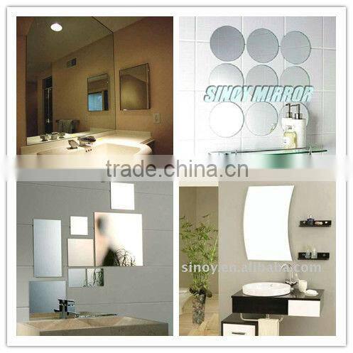 HOT! High Quality Bathroom Mirror/Wall Mirror with Custom Size and Shape From China