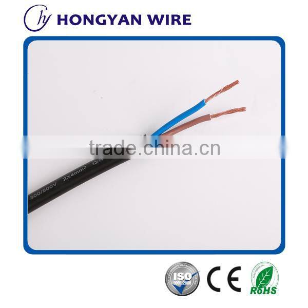 H05VV-F Hongyan brand copper/bc conductor flexible electrical cable