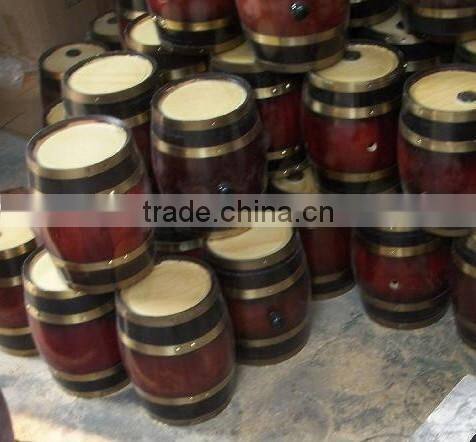 factory direct sale good quality oak wooden wine kegs with printing logo