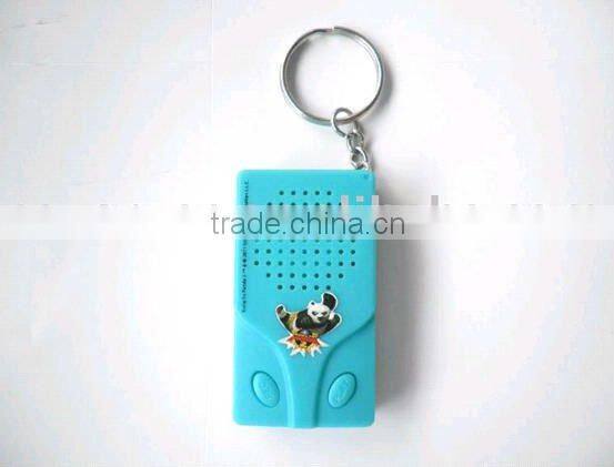 Custom Novelty voice recordable KeyChains for promotion gifts with4-color Logo Imprinting