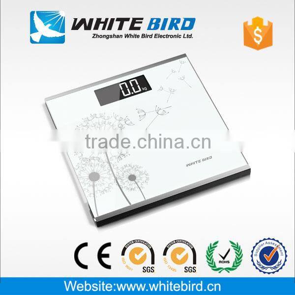 180kg /0.1kg electronic tempered glass digital body weighing bathroom scale