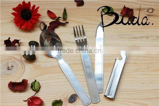 24pcs High quality transparent handle Knife Fork Spoon set tableware BD-T3232
