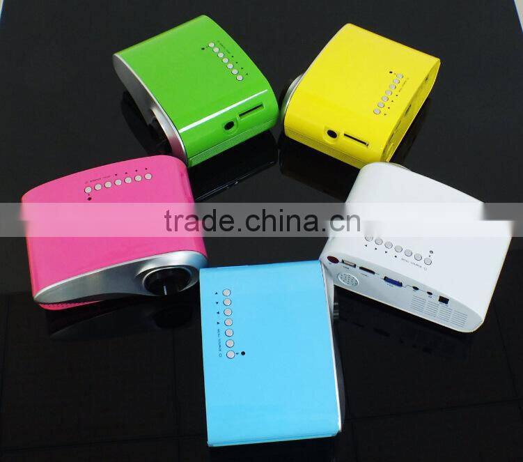 2014 the most Christmas gift mini projector mobile phone/full hd 3d led projector/home theater projector