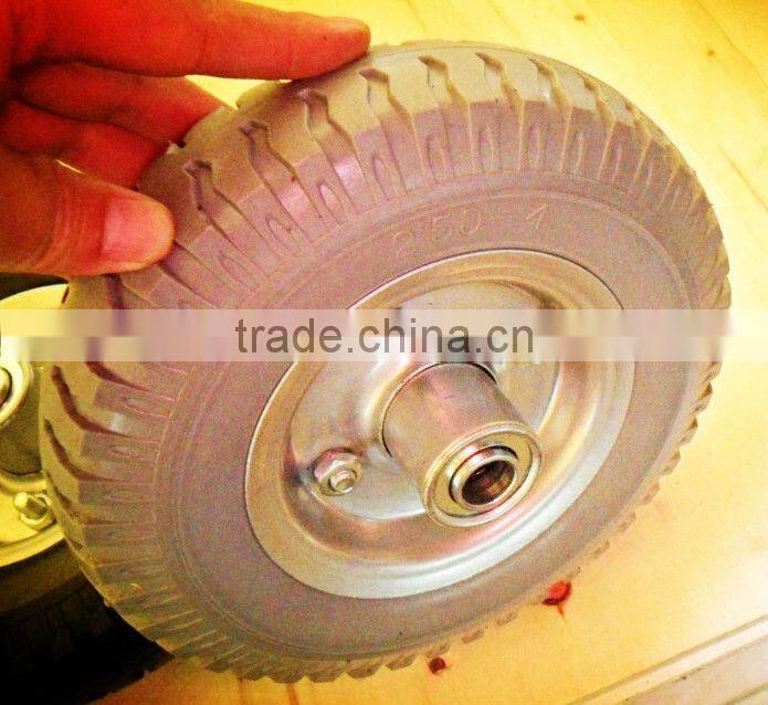 10inch pu foam trolley wheels 2.50-4 caster