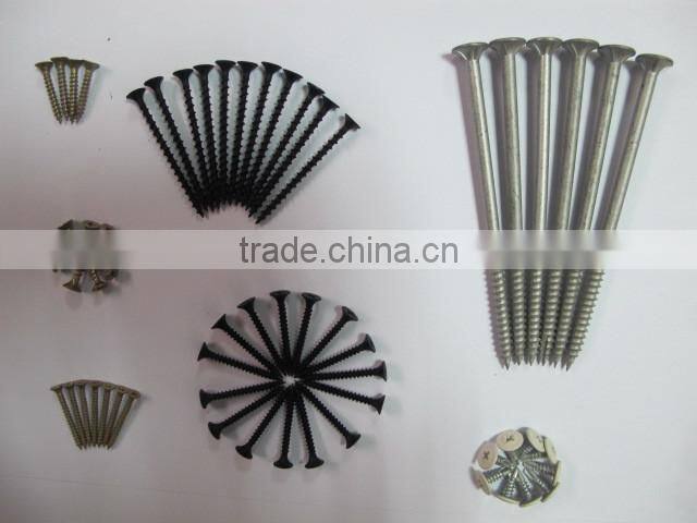 Good price flat head drywall screw ,fine/corase thread,black/grey phospated, China manufacturers&exporters&importers
