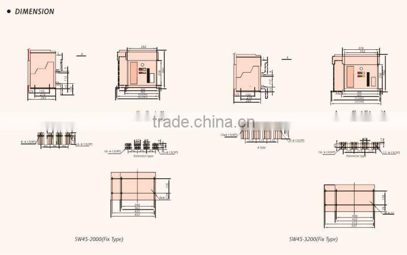 Conventional Air Circuit breakers DW17,DW45