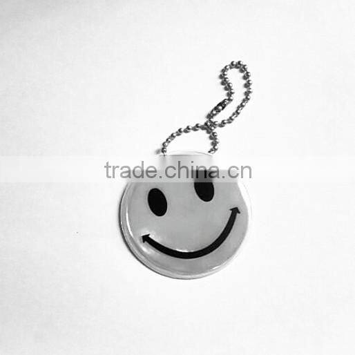 smile face shape soft pvc reflector