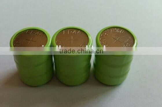 4.5V AG13 LR44 3pcs batteries stack shrink wrapped together manufacturers