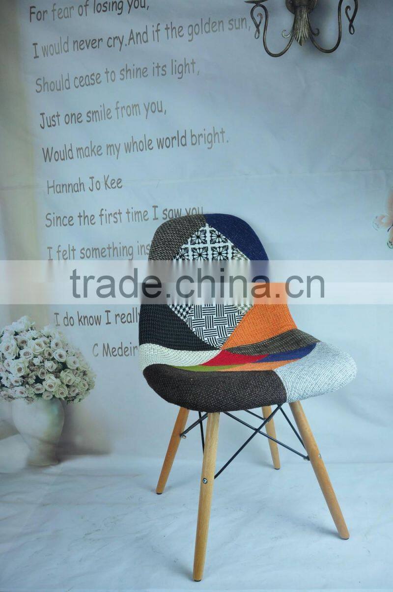 AH-4003 Fabric Beech Wood Leg Leisure Dining Chair