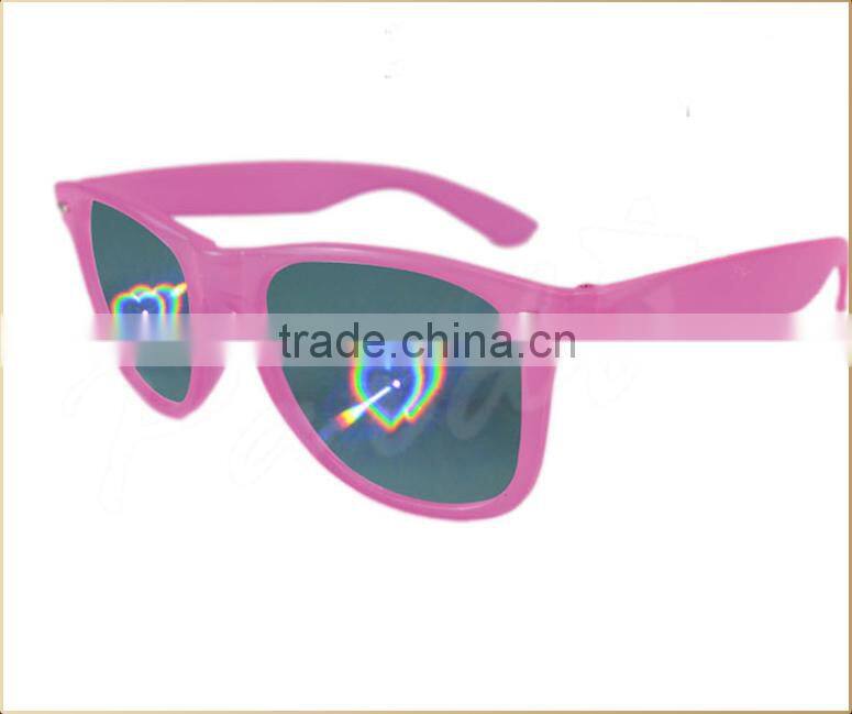 Party fireworks diffraction glasses plastic diffraction glasses