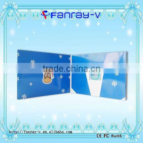 2015 innovative 2.4" customized video businesss card, small video name card